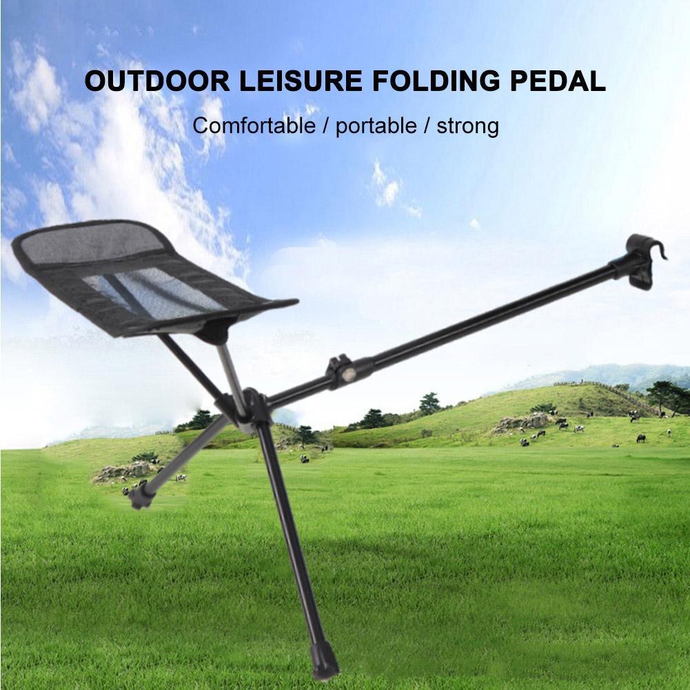 1pcs Camping Chair Retractable Footrest Portable Foot Rest Folding Connectable Chair Rest Backpack Beach Fishing Outdoor Chairs