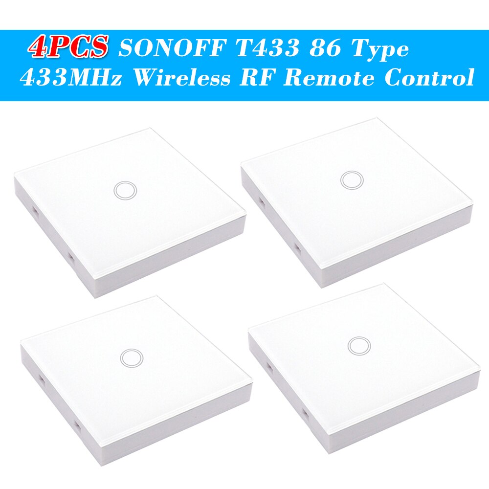 SONOFF T433 Pannello Touch da Parete - Trasmettitore Telecomando RF Wireless 433MHz - Modulo Domotica Smart Home
