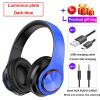 Wireless Bluetooth Headphones with Noise Cancelling Over Ear Stereo Earphones Noise Reduction Gaming Headset/Mic For Mobile PC: BU