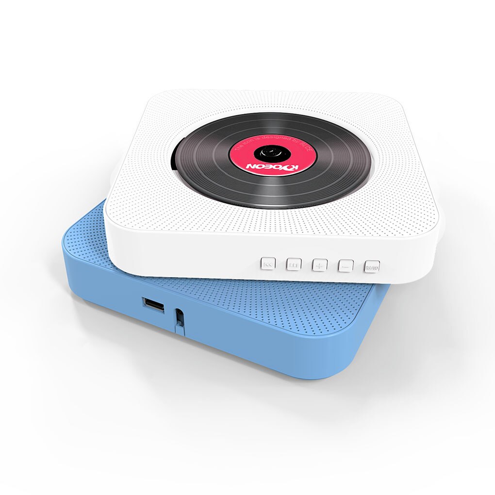 Vægmonteret bluetooth cd-afspiller trådløs hifi pull switch højttaler lydkasse fjernbetjeningssæt