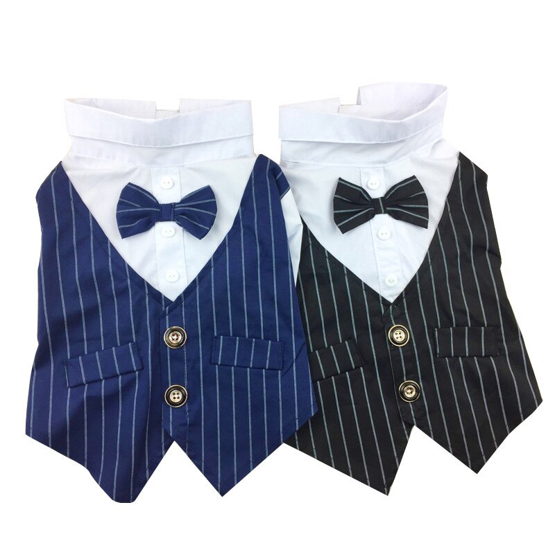 Formele Hond Kleding Bruiloft Hond Pak Kostuum Huisdier Smoking Kleding Voor Kleine Middelgrote Honden Pug Franse Bulldog Vlinderdas honden Kleding