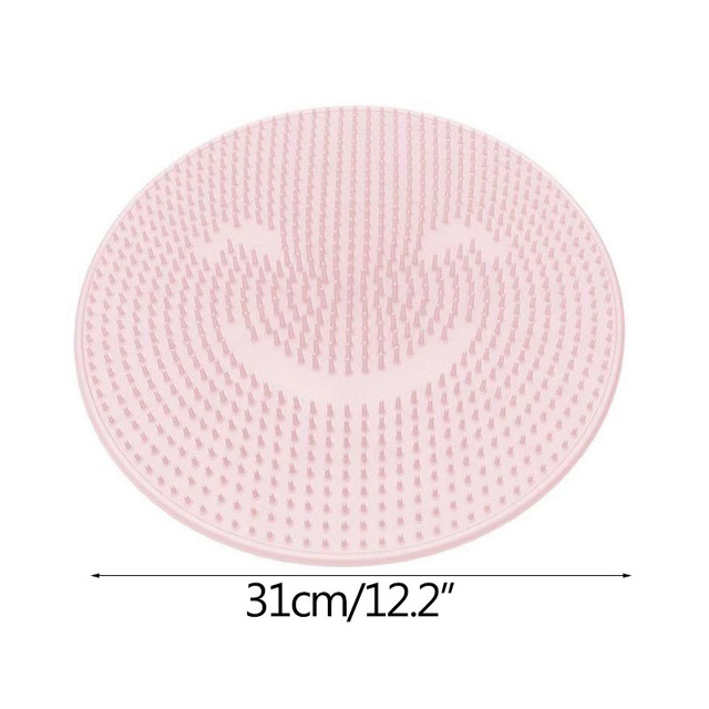 Brosse de lavage des pieds en silicone, coussin de massage des pieds, bain Polymères de douche, bain , Polymères coordonnants, lavage des pieds: Black