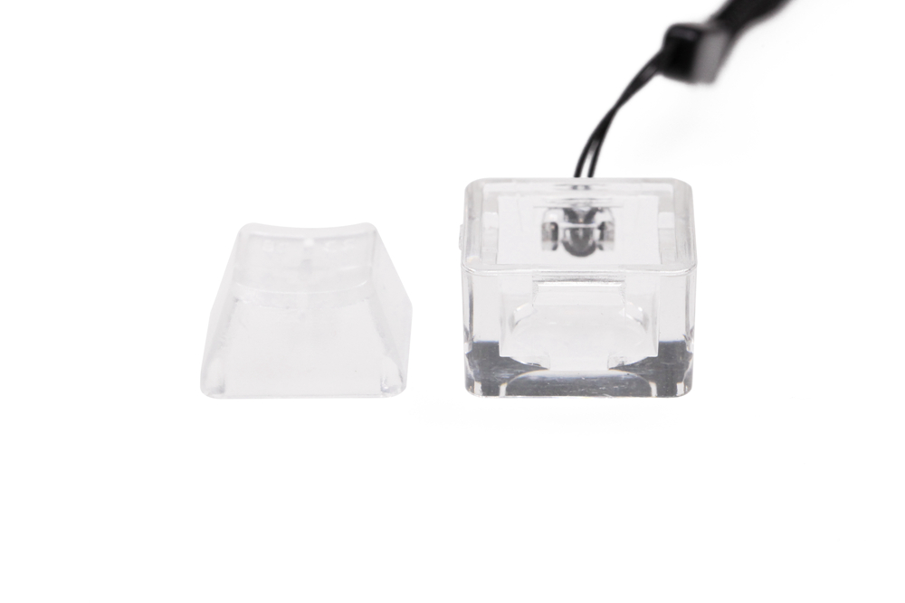 ABS Plastic Switch Tester Base with Clear Blank Keycap for switch for EVERGLIDE Cherry Gateron Kailh TTC Candy Durock