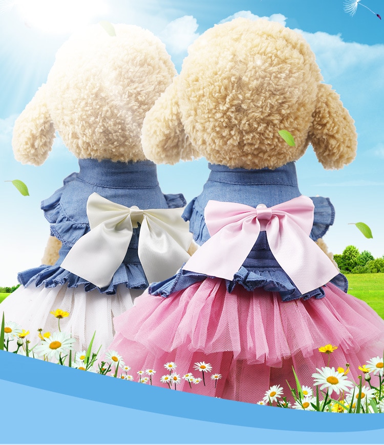 Hondenjurk Sweety Princess - XS-XXL - Effen Katoen - Lente/Zomer Huisdier Kleding