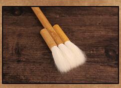 Kinesisk maleri uld hårbørste olie akvarel maling pensel baggrund maleri fælles børste stor bred bambus skrubbebørste: 3 ledbørste