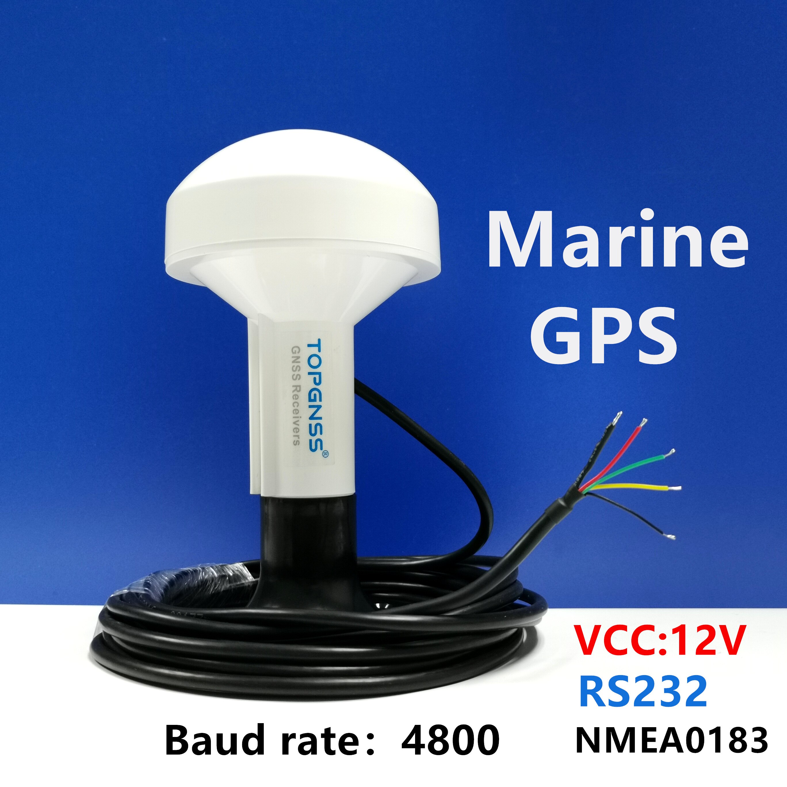 Spænding 12v rs232 protokol nmea 0183 gn2000 marine skib gps modtager antenne modul baud rate 4800 diy stik,