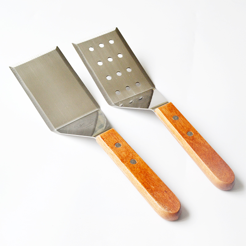 Grillbiff pizza hand skopa tårta pressskyffel matlagning mat tjockna mat spade pannkaka slip teppanyaki kök bbq verktyg