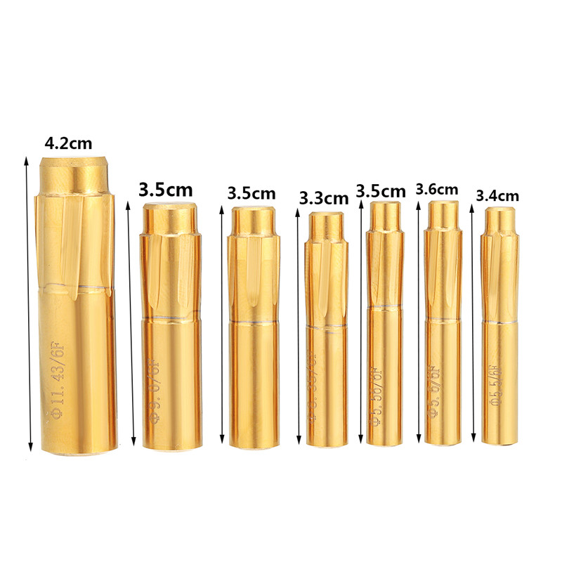 6 riller 5.5-11.43mm riller spiralrømmer tryk rifling knap kammer spiralformet maskinbrud værktøj tilbehør maskinrømmer
