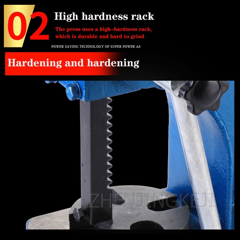 MH-YLJ Hand Press 1T Small Press 1 Ton Manual Punch Table Press Simple Press Machining Center