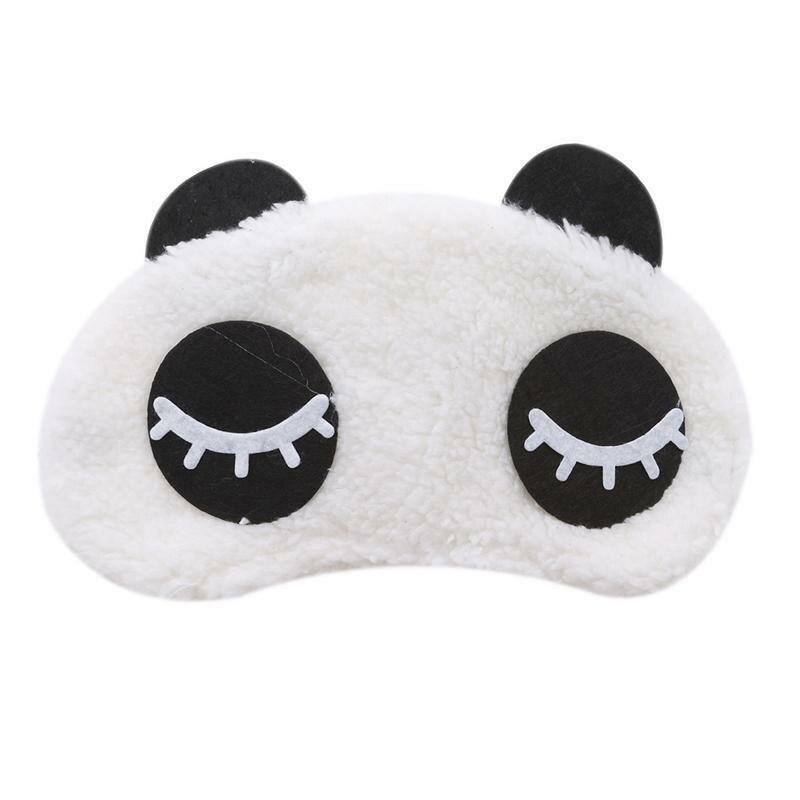 Bonita y creativa máscara de Ojos de viñetas de animales, Panda blanco, antifaz práctico para dormir, ojo máscara de sueño, cuidado de la cubierta: Style4