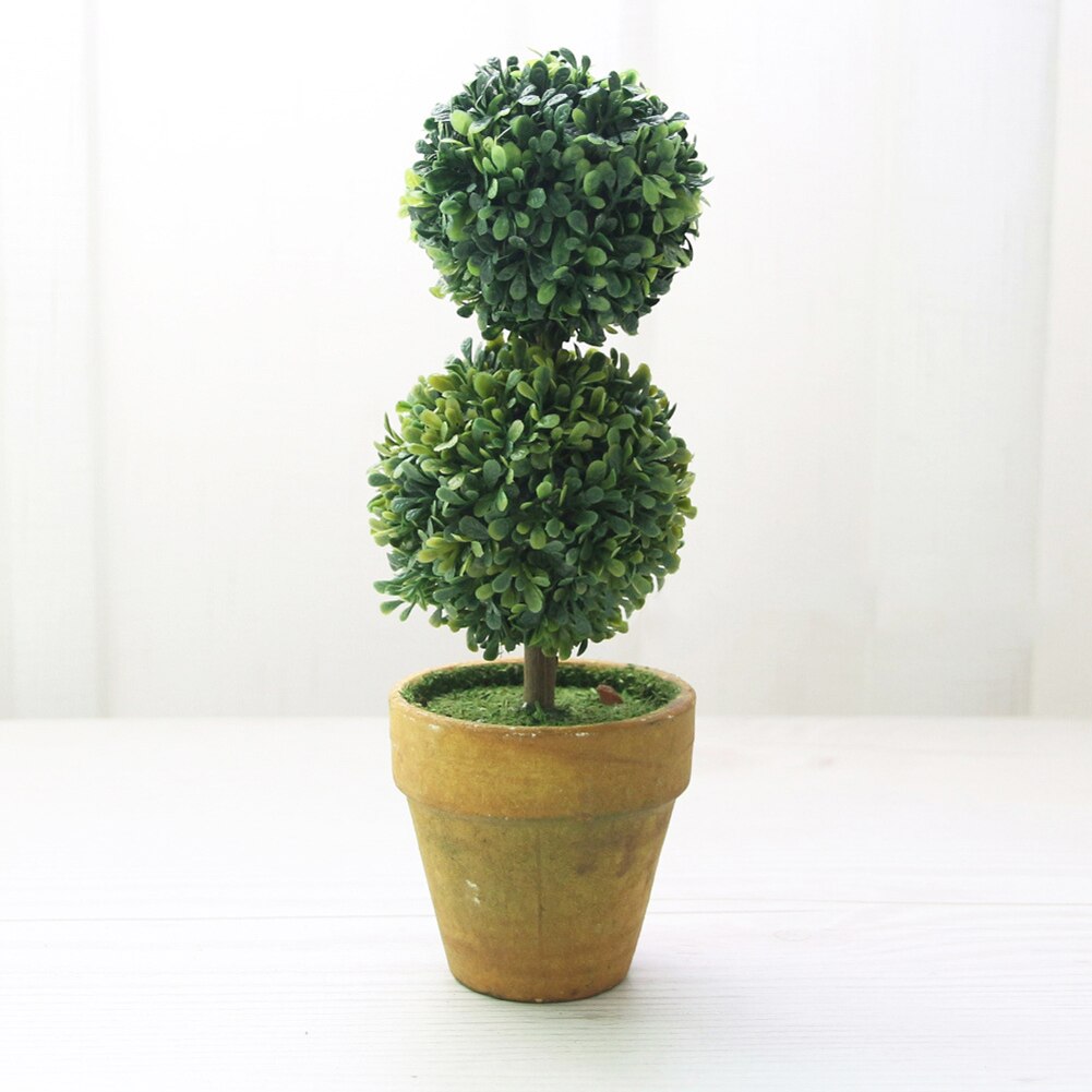1Pc Hart Ster Ronde Ingemaakte Kunstmatige Plant Bonsai Kleine Boom Pot Planten Bonsai Plant Ornament Huis Tuin Bruiloft partij De