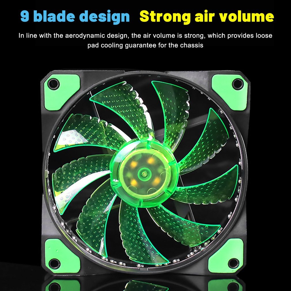 Ventiladores de carcasa de ordenador RGB, ventilador de refrigeración de 15 luces, 12025 Streamer, ventilador de chasis de 120mm, luz LED PWM RGB, disipación de calor