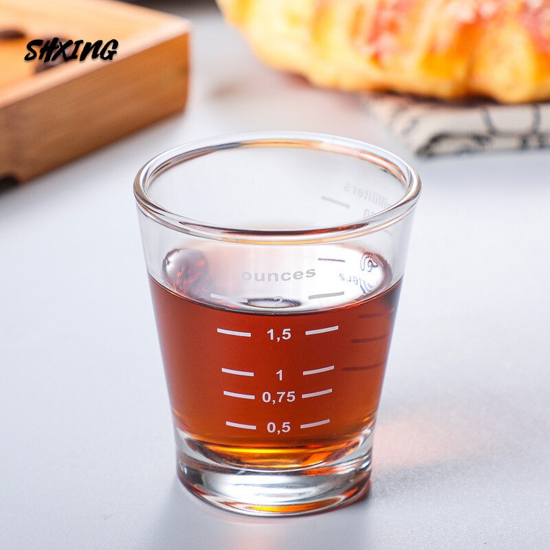 Italy Espresso Cup Glass Coffee Cup Heat Resistant Glass Measuring Cup Oz Iced Coffee Cup Latte Cup for Coffee Machines