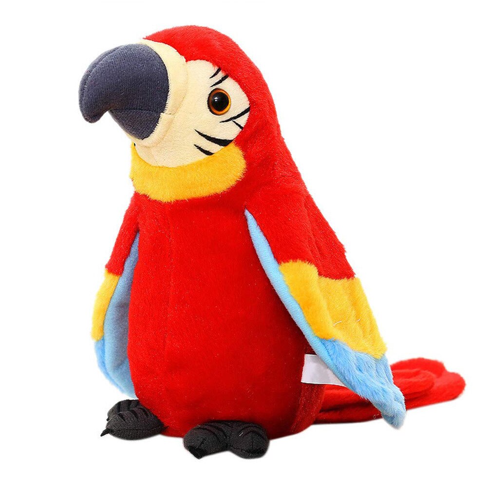 Praten Gevulde Papegaai Herhaal Elektronische Vogel Spreken Huisdier Zwaaien Vleugels Knuffel Interactieve Speelgoed Xmas Nieuwjaar Geanimeerde: B