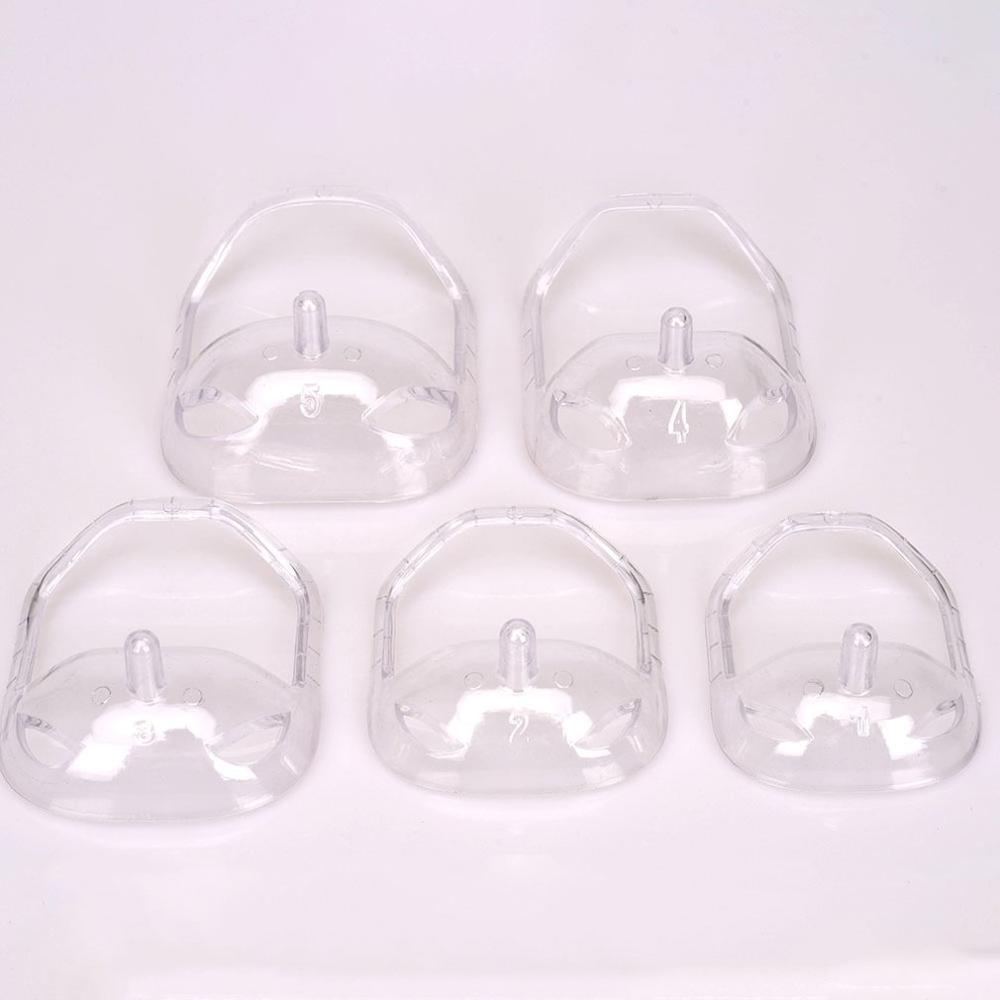 5 st/set genomskinlig/blå skäggstyler skäggform linjal bockskägg skäggformare kontur skäggformare 2 färger: Transparent