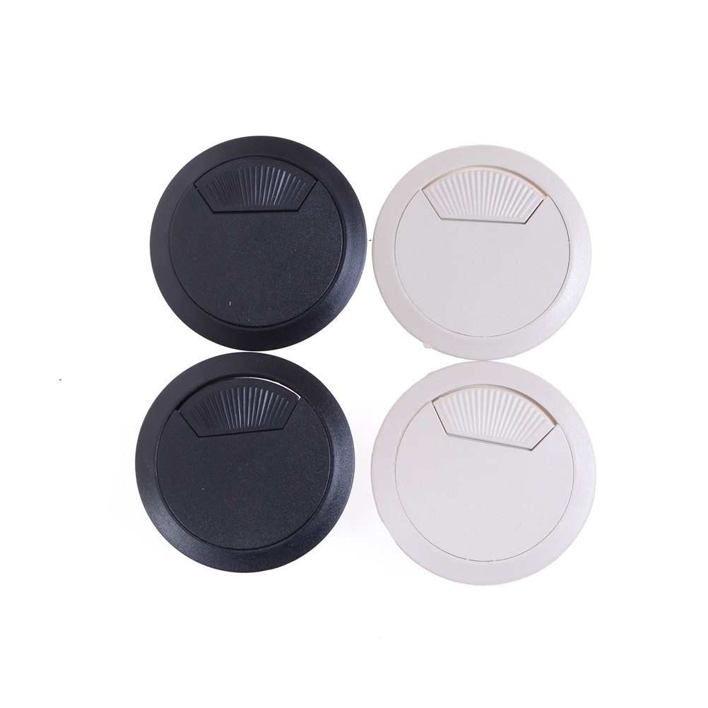 2 stk/sæt bedste 60mm computer skrivebord grommet bord kabel udgang port overflade wire hul dæksel holdbar