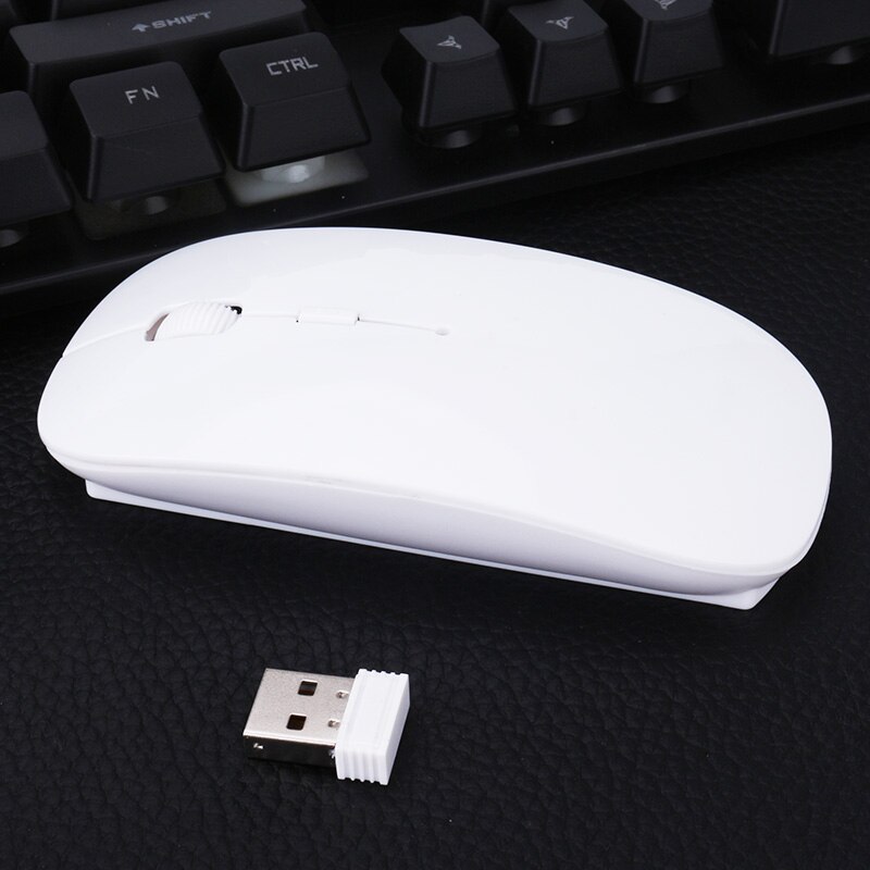 2.4Ghz Draadloze Muis Ultra Slim Usb 1600 Dpi Optische Draadloze Computer Mini Scroll Draadloze Muizen Voor Pc Laptop