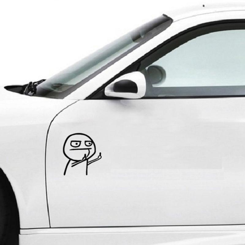 PVC PVC Sticker Applique Car Sticker Self-Sticking High Beam Decoration Waterproof Durable