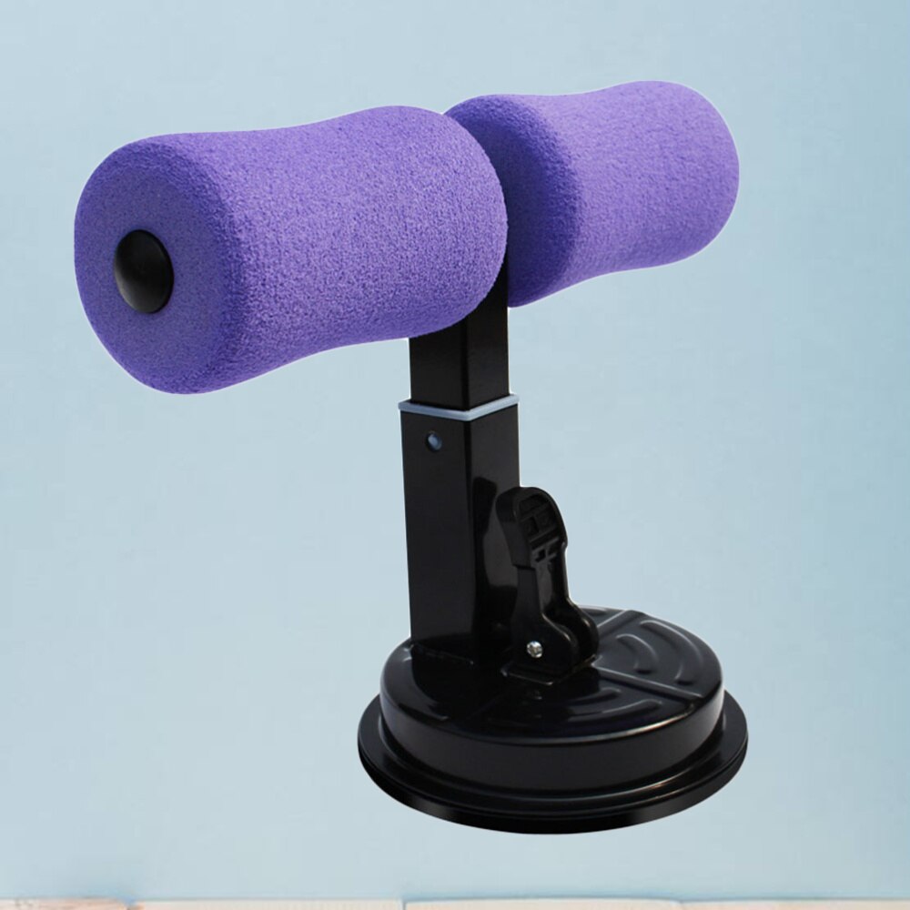 1PC Exercise Bar Portable Multipurpose Comfortable Abdominal Trainer for Sit-up Crunch Push-up Side Leg Kick: Purple