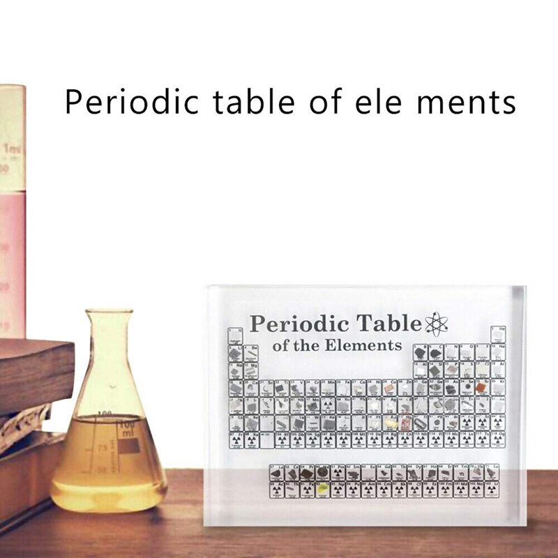 Acryl Periodieke Tafel Display Met Real Ss Kids Onderwijs School Dag Verjaardagscadeautjes Chemische S Display