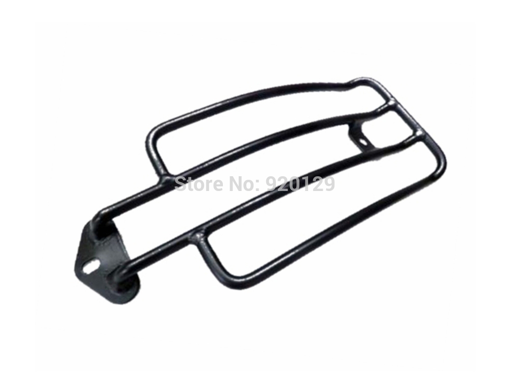 Porte-bagage pour Moto Harley Sportsters | Noir, siège arrière Solo, porte-bagages étagère XL 1200 Iron 48 883 1985-2003