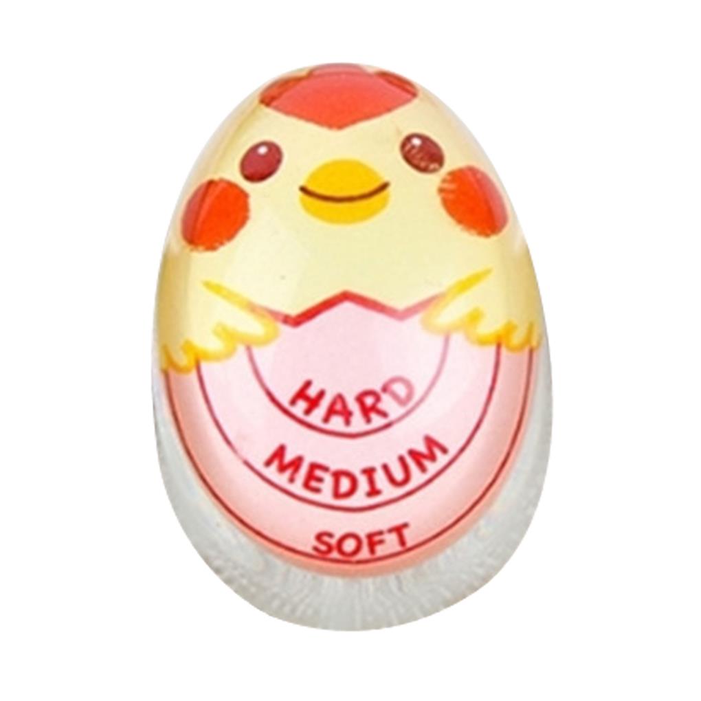 Egg Timer Soft Boiled Egg Perfect Color Changing Timer Cooking Kitchen Tool Resin Egg Cooker Observer Hard-boiled Eggs Artifact: Pink