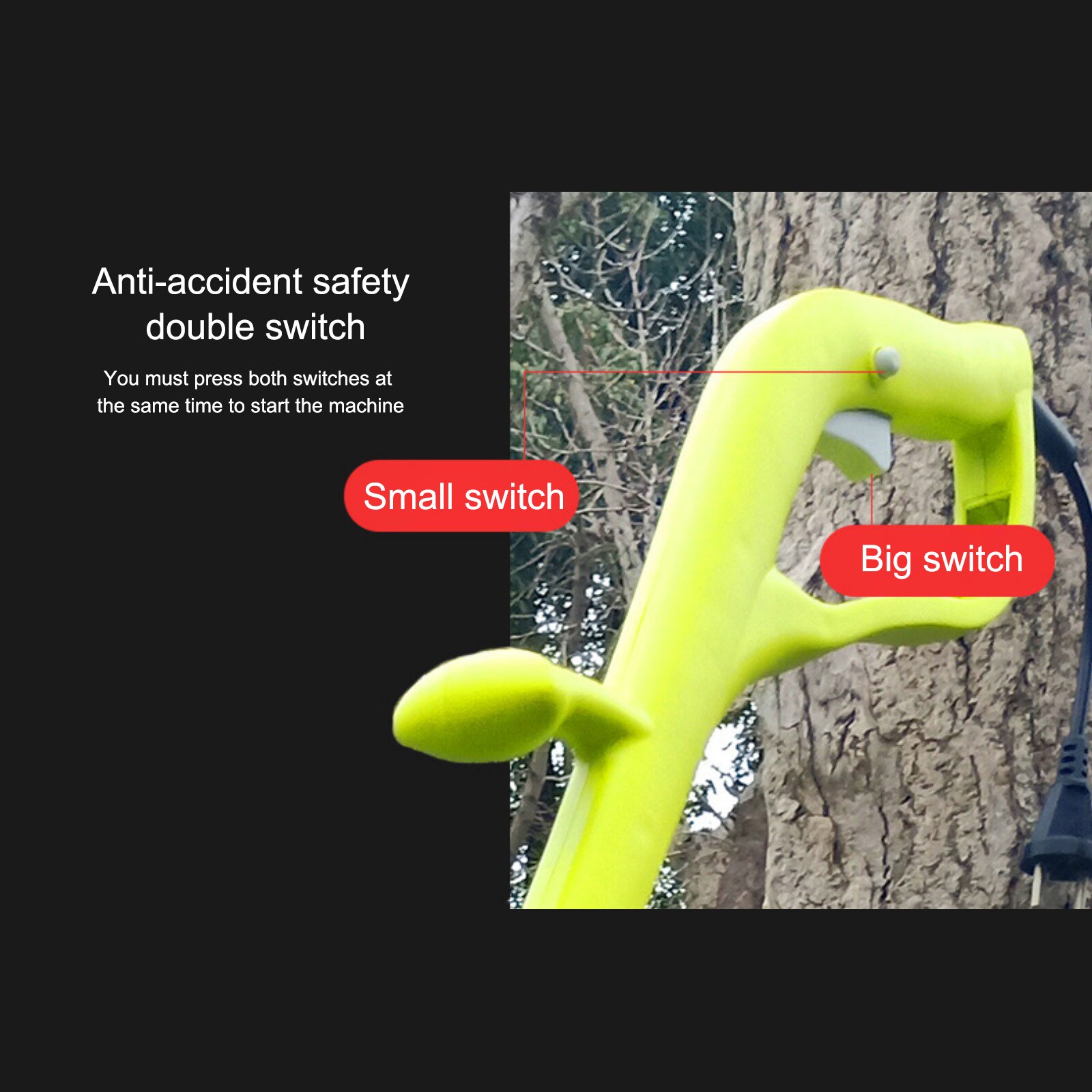 240V 50Hz Electric Lawn Mower Machin Non-slip Handle ​Wireless Cordless Portable Grass Trimmer Garden Trimming Machine