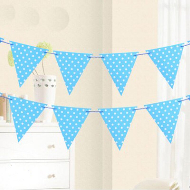 Dot Small Flags Birthday Party Wedding Scene Shopping Mall Activities Kindergarten Layout Banner Decoration Supplies