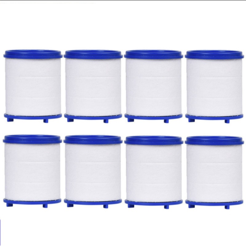 Pressurized Splash-Proof Filter Faucet Universal 360 Degree Swivel 3 Modes Water Saving Rotatable Sprayer Head Kitchen Bathroom: 8pcsFilter