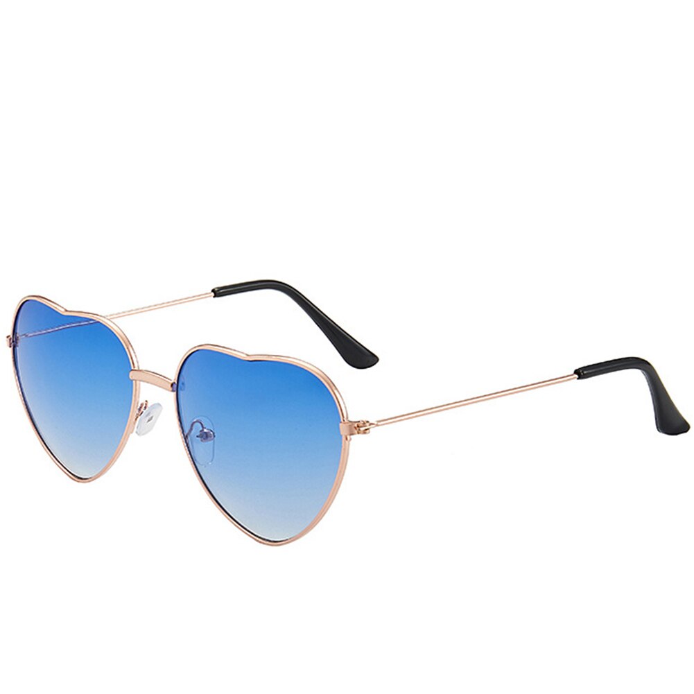 1Pc Hartvormige Zonnebril Dunne Metalen Frame Zonnebril Transparante Candy Kleur Bril Chic Eyewear Fancy Cadeau Voor Vrouwen Meisje: option 2