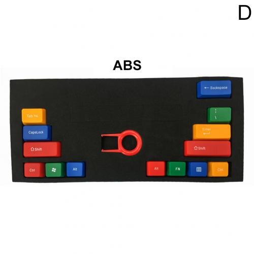 14 Teile/satz PBT Klar ABS Farbe Passenden Mechanische Tastatur Schlüssel Kappen Ersatz Schlüssel Kappe Mechanische Tastatur Ersatz Schlüssel Kappe: ABS  D