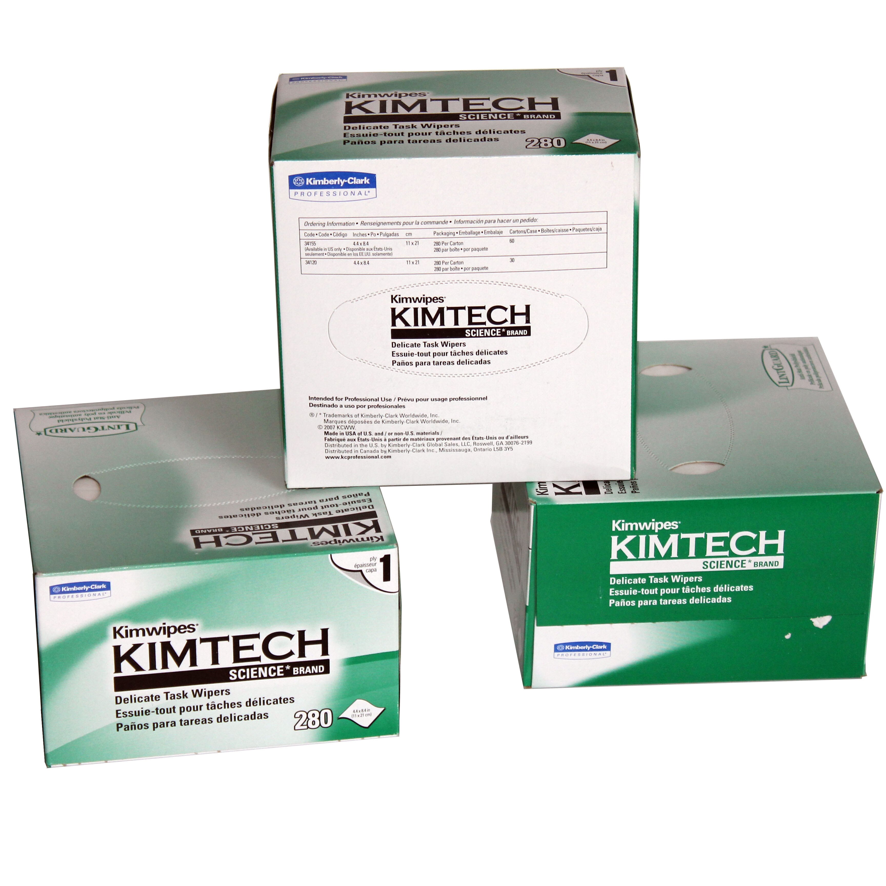 Fabrikspris 280 stk kimtech kimwipes fiberrensepapirpakker kimperly wipes optisk fiber aftørringspapir usa import