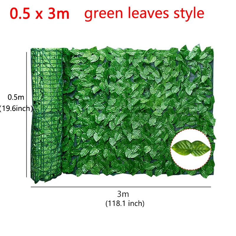 50X100/300cm Artificial Ivy Hedge Green Leaf Fence Panels Faux Privacy Fence Screen for Home Outdoor Garden Balcony Decoration: Deep Sapphire