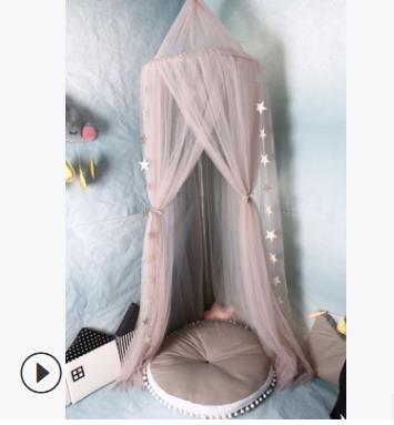 Di nuovo modo Del bambino Retine E Zanzariere Principessa cupola Letto A Baldacchino per Bambini Biancheria Da Letto Rotondo Del Merletto di Zanzara Netto per Il bambino Che Dorme 7 colori: viola