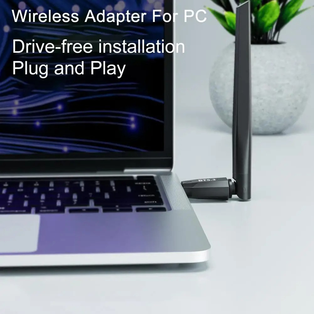 150M Adapter Bluetooth 5.4 USB Bluetooth Dongle Driver Free dla Windows 11/10/8.1 Mysz Klawiatura Odbiornik audio Nadajnik