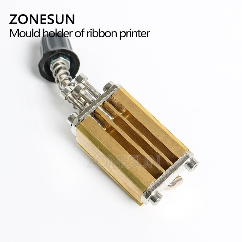 ZONESUN Mould holder of ribbon printer LT-50D coding device heat head of stamping printer heat block of printer letter die cave