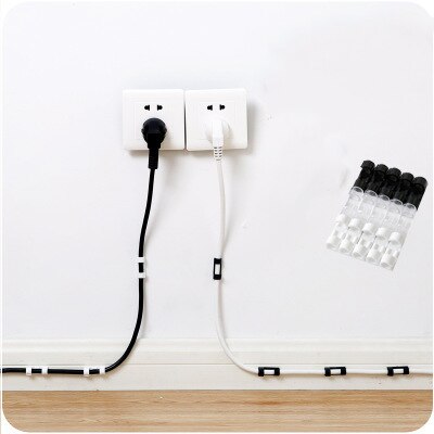 20 Teile/satz Selbst-Klebstoff Draht Organizer fest Clip Linie Karte sub-netzwerk Kabel Lagerung Und Anordnung Linie fest linie Klemme