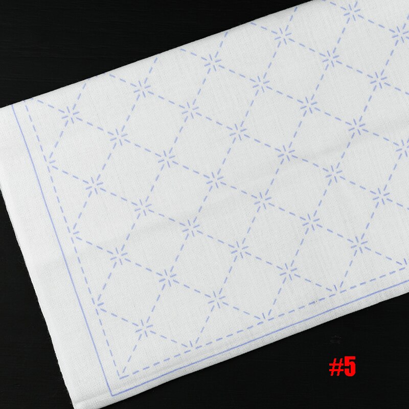 Sashiko kit,Pre-printed pattern, Sashiko Sampler Kit,10 patterns option,DIY for Crafters, Beginner Kits,White Towel Kit: 5