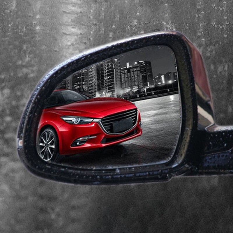 2 uds. Película Anti niebla película protectora para espejo retrovisor para coche Anti-lluvia película antiempañamiento Auto espejo retrovisor película impermeable