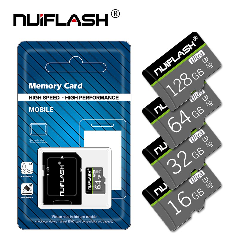 Micro Sd Card High Speed Geheugenkaart 64Gb 128Gb Micro Tf-kaart Neutrale Memory Disk 32gb 16Gb 8Gb 4Gb Met Adapter