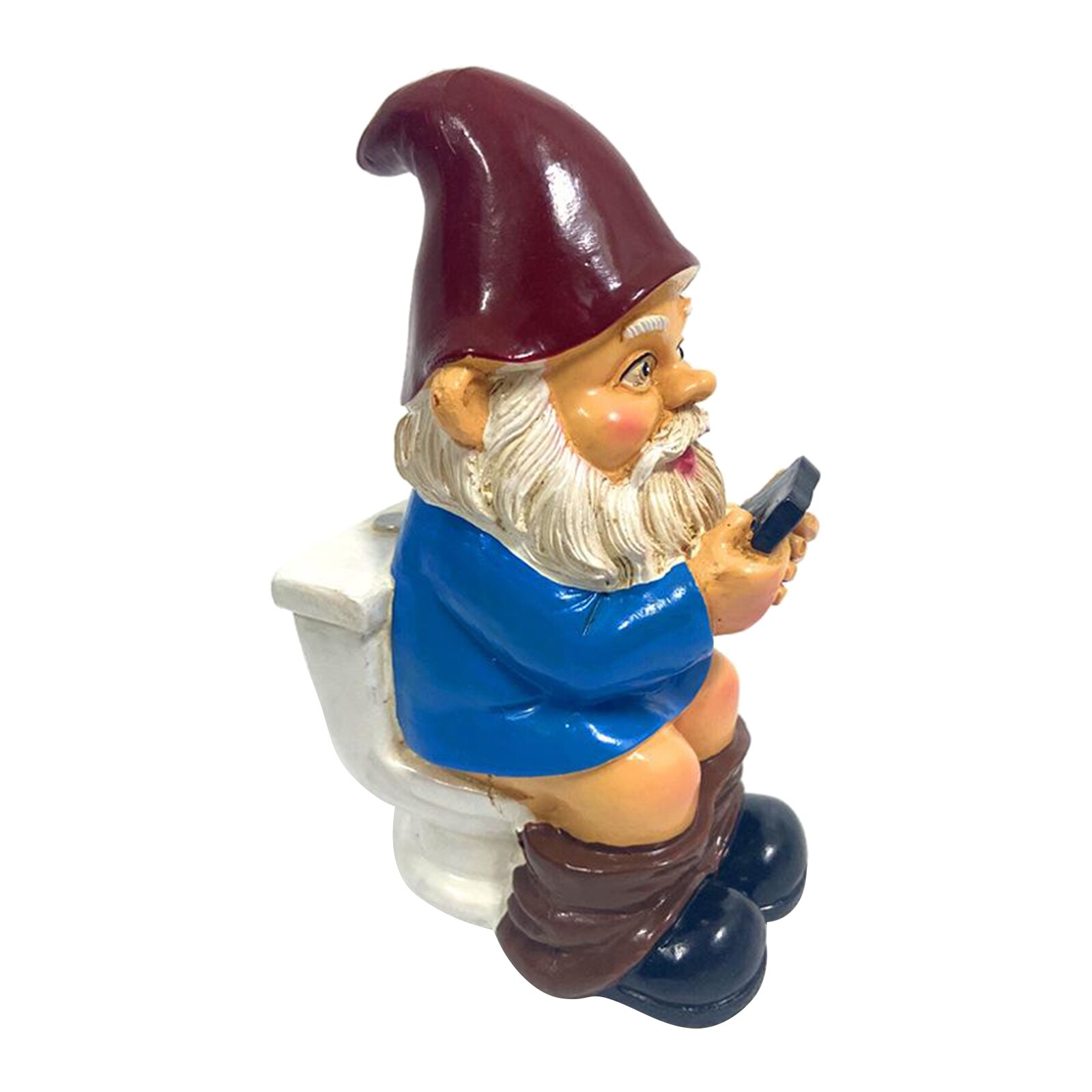 Garden Gnome Ornaments Novelty Outdoor Lawn Gnome Figurine Statues Christmas DIY: K