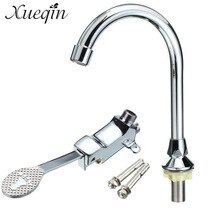 Foot Pedal Faucet Copper Bathroom Basin Sink Faucet Hospital Hostel Laboratory Public Places Water Tap