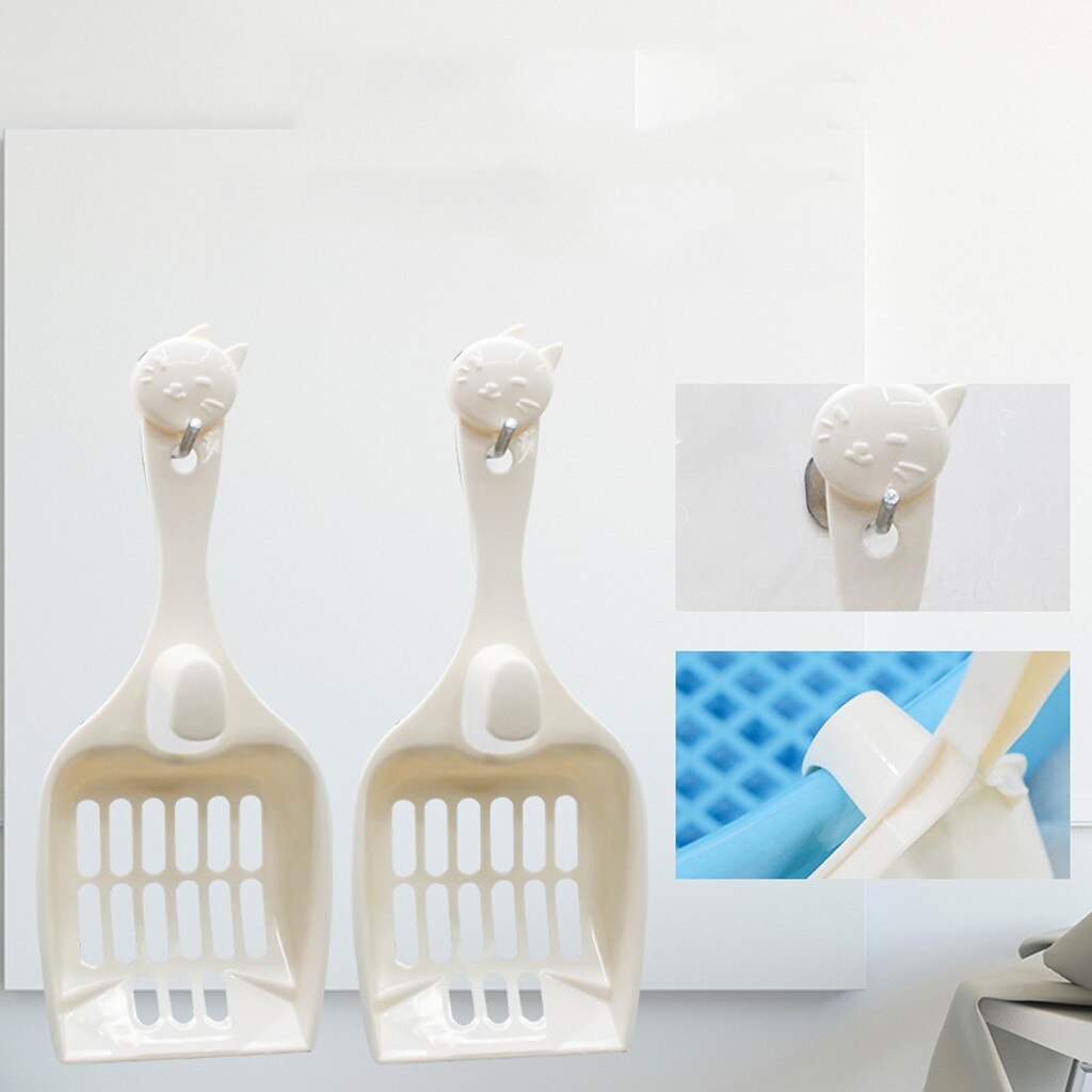 Plastic Cat Litter Scoop Pet Care Sand Waste Scooper Shovel Hollow Cleaning Tool Hollow Style Lightweight Durable Easy To Clean