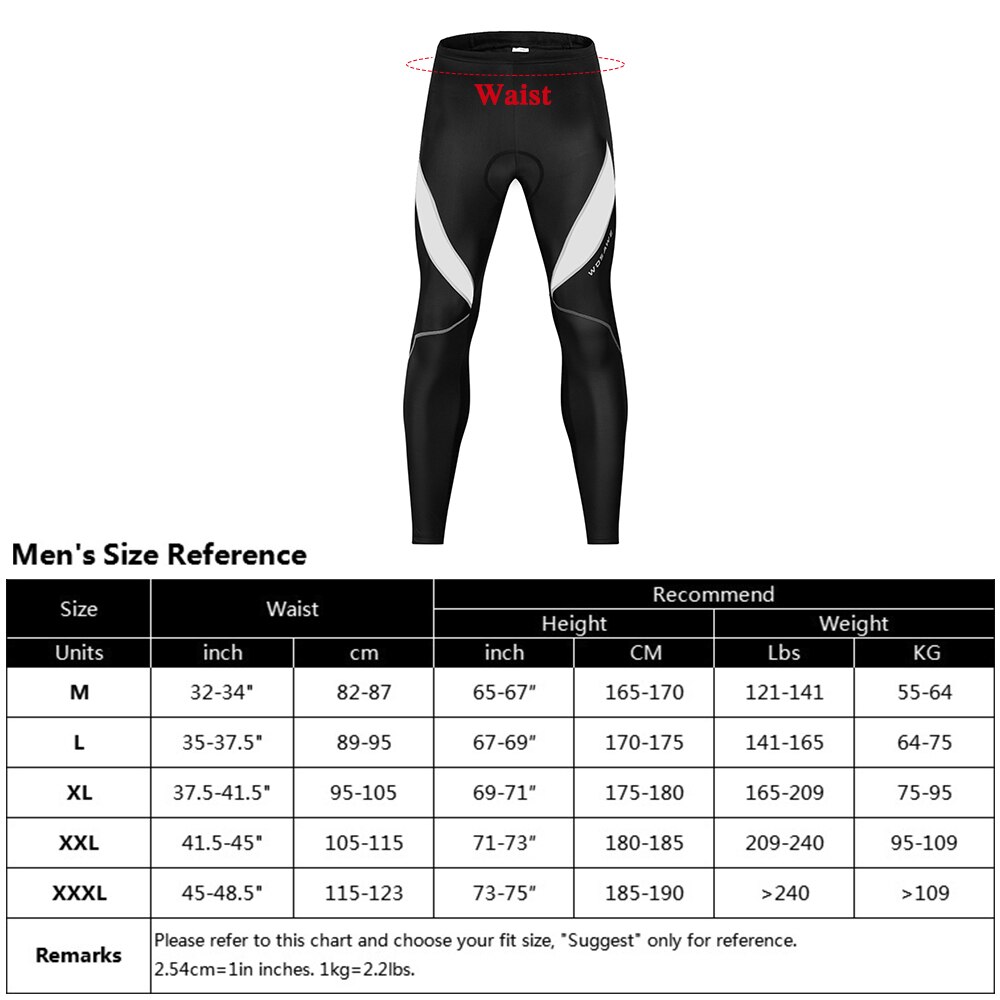 Mannen Fiets Broek 3D Gewatteerde Racefiets Fietsen Broek Winddicht Thermische Fietsen Running Tights