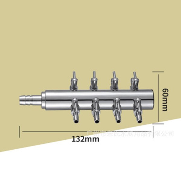 4/8mm akvaarion ilmanjakaja ilmalinja letku ilmavirran jakaja ilmaventtiilin ohjain kytkin ilmajakotukit hanat akvaarion tarvikkeet: C - 8- suuntainen