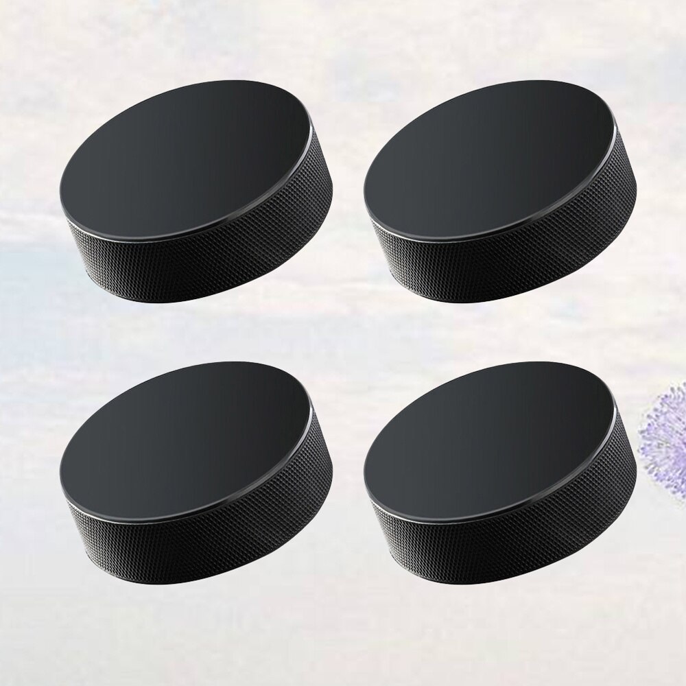 6 Pcs Professional Rubber Ice Hockey Pucks - Standard Hockey Balls for Practice Training Game