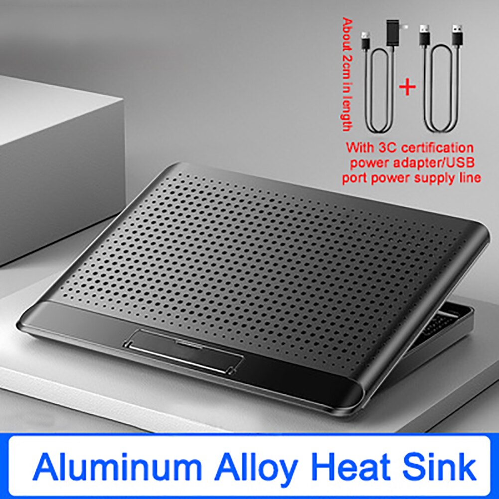Portable Gaming Laptop Cooler Two USB 17 Inch Large Size Laptop Cooling Pads Speed/Height Adjustable Laptop Stand For Notebook: D