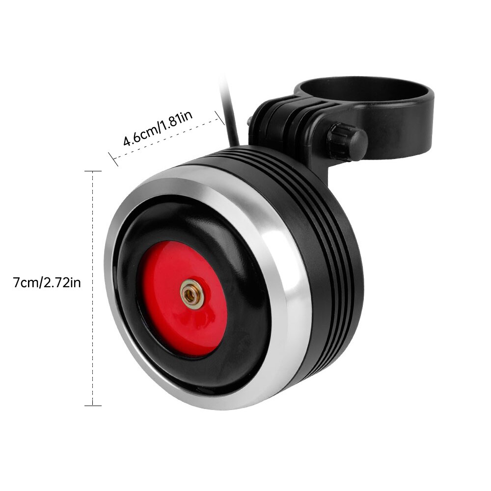 Usb-oplader 1300 mah fietsbel elektrische claxon alarmgeluid waterdichte fietsbel mtb-fietsstuur veiligheid antidiefstalalarm