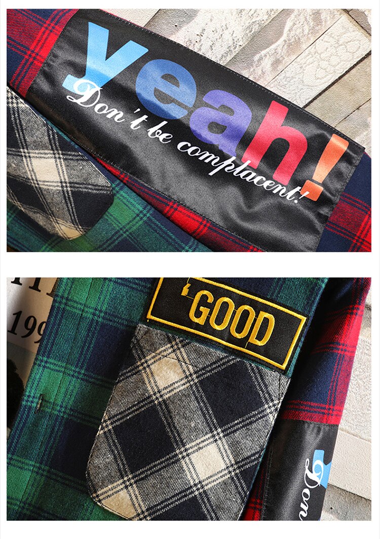 Camisa de manga larga a cuadros para hombres, suelta, ropa de calle japonesa, , camisas casuales, tallas asiáticas, M-5XL