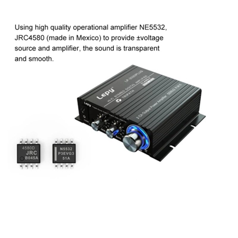 Lepy LP-2020Plus HiFi Stereo Klasse T Digital o Verstärker Energie Verstärker Mini Heimat Stereo o Ampere 50Wx2 (UNS Stecker)